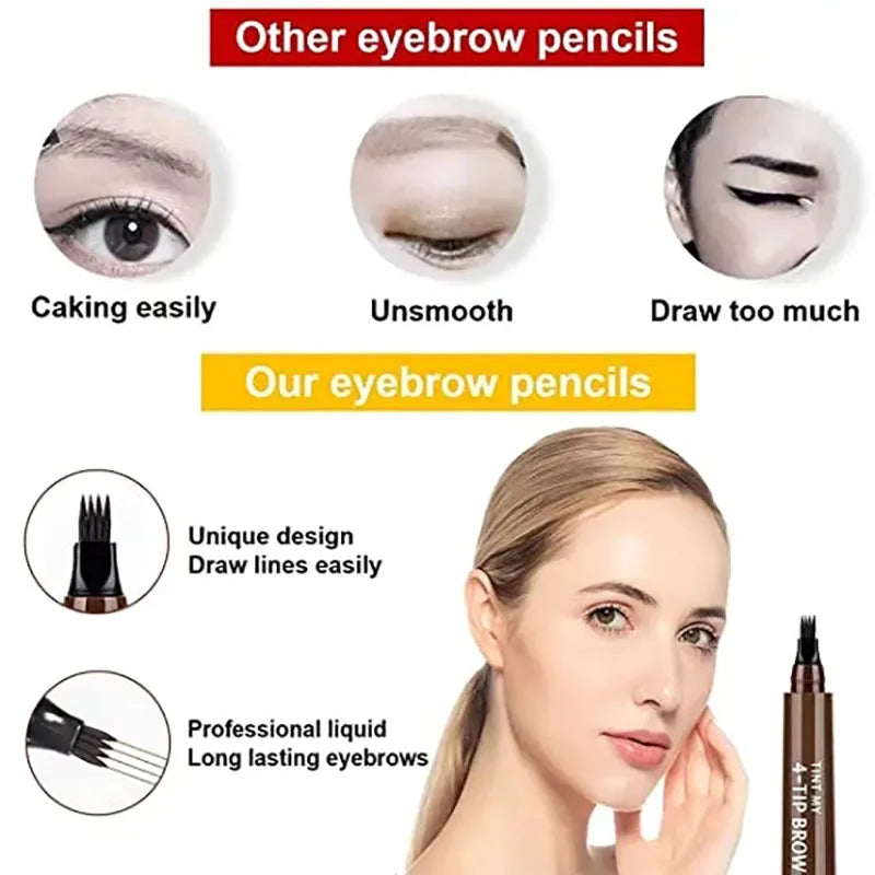 Microblend 5-Color Waterproof Eyebrow Pen