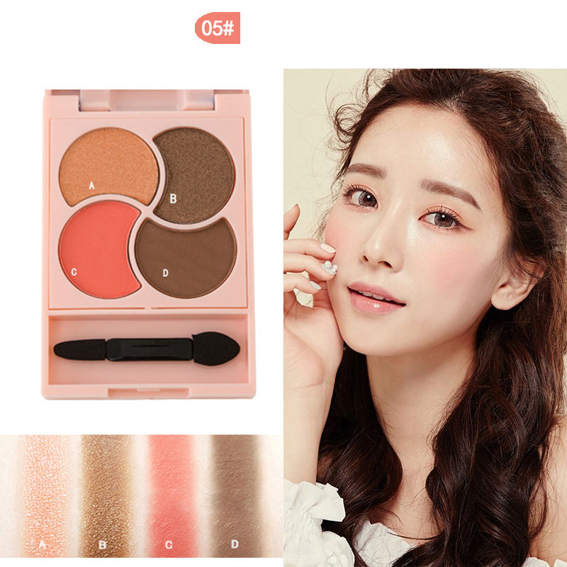 Girly four-color eyeshadow